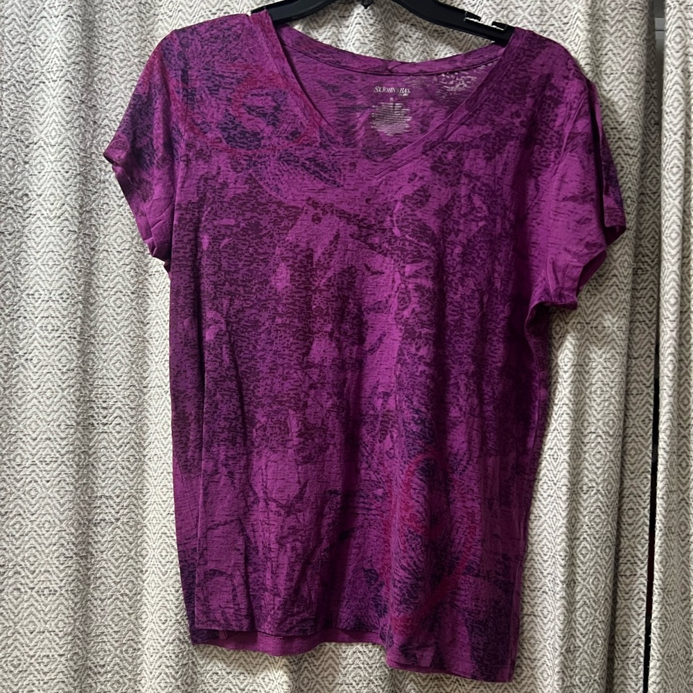St. John's Bay Vivid Purple Short Sleeve Tee